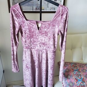 NWOT Aeropostale Lilac Velvet Dress